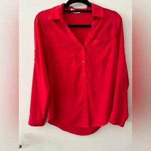 Express Portofino shirt in red size S